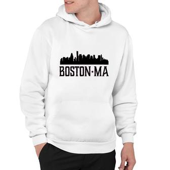 Boston Massachusetts Skyline City Hoodie | Mazezy