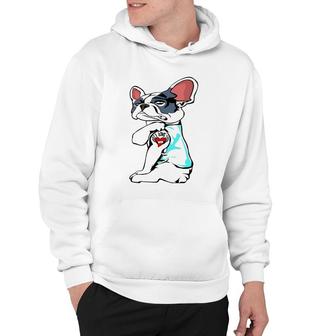 Boston Terrier I Love Mom Tattoo Mother's Day Gifts Women Hoodie | Mazezy
