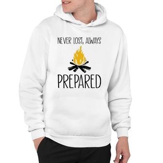 Bushcraft Never Lost Always Prepared Hoodie | Mazezy