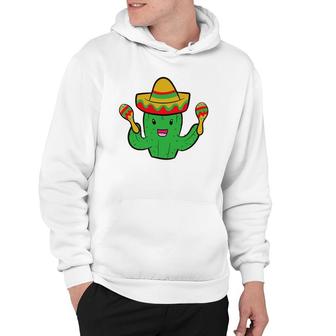 Cactus With Sombrero Cinco De Mayo Mexican Cactus Hoodie | Mazezy