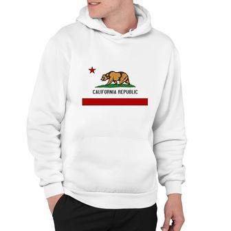 California State Flag Republic Los Angeles Bear Hoodie | Mazezy