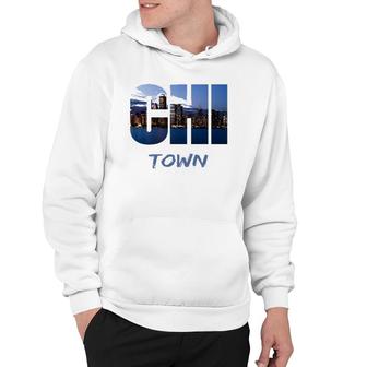 Chi Town Windy City Chicago Skyline Art Gift Southside Home Hoodie | Mazezy