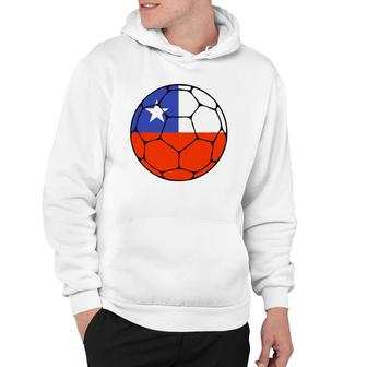 Chile Soccer Ball Flag Jersey Futbol Chilean Football Gift Hoodie | Mazezy