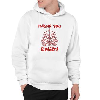 Chinese Food Take Out Box Thank You Enjoy House Cute Red Hoodie - Thegiftio UK