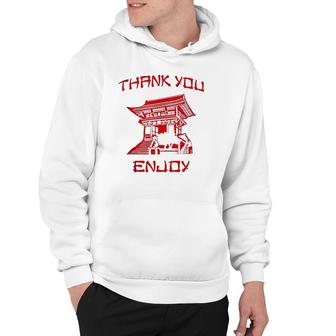 Chinese Take Out Thank You Enjoy Costume Red Hoodie - Thegiftio UK