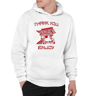 Chinese Take Out Thank You Enjoy Costume Red Hoodie - Thegiftio