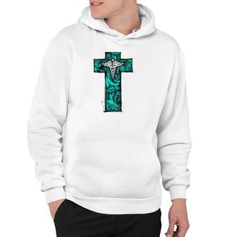 Cna Nurse Rn Medical Cross Christian Jesus Hoodie | Mazezy