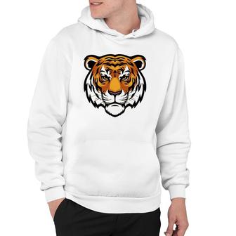Cool Bengal Tiger Looking Straight Birthday New Year Hoodie | Mazezy