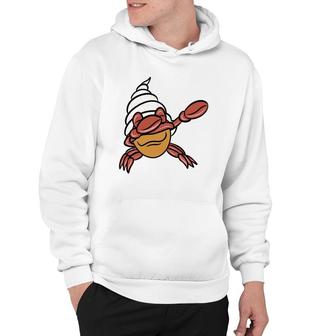 Dabbing Hermit Crab Dab Dance Funny Animal Hoodie | Mazezy
