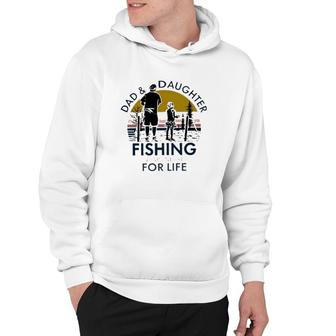 Dad And Daughter Fishing Partners For Life Vintage Hoodie | Mazezy