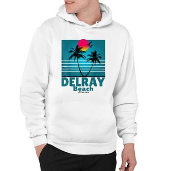 Delray Beach Florida Fl Summer Seagulls Souvenirs T Hoodie | Mazezy