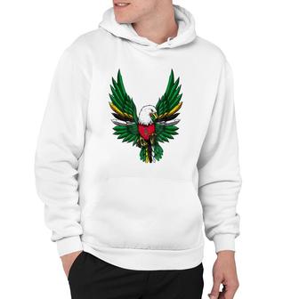 Dominica Flag Dominican Flag Eagle Hoodie | Mazezy