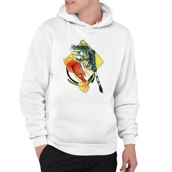 Dragonfly Mushroom And Tulips Flowers Flying Insect Fungi Hoodie | Mazezy