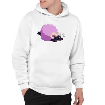 Falling Sheep Purple Sheep Hoodie | Mazezy