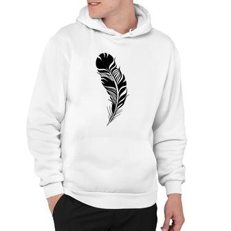 Feather Black Feather Gift Hoodie | Mazezy UK