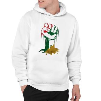 Fist Power For Black History Month Or Juneteenth Hoodie | Mazezy