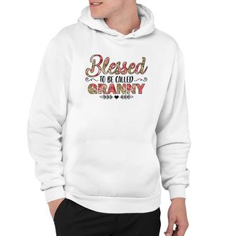 Flower Blessed To Be Called Granny Hoodie | Mazezy