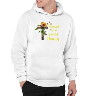 Flower Blessed To Be Called Nonny Hoodie | Mazezy