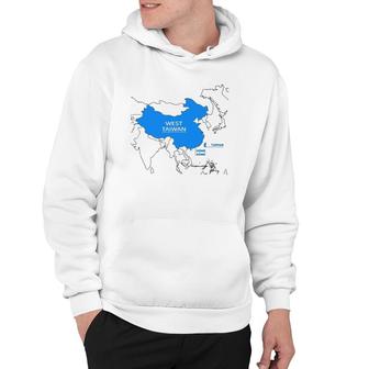 Funny China Map Define China Is West Taiwan Hoodie | Mazezy