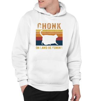 Funny Chonk Cat A Retro Meme Style Vintage Cats Memes Hoodie | Mazezy