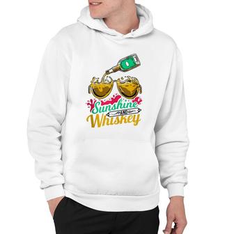 Funny Summer Vacation Gift Sunshine And Whiskey Hoodie | Mazezy