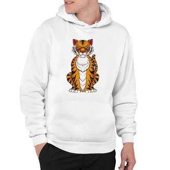 Funny Tiger Art For Men Women Kids Wild Tiger Animal Lovers Hoodie | Mazezy