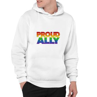 Gay Pride Ally Lgbt Friends Proud Ally Hoodie | Mazezy