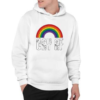 Gay Pride Rainbow Flag Gift Hoodie | Mazezy