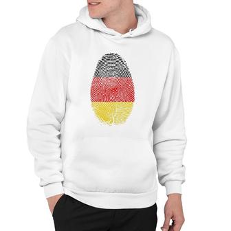 Germany Flag Fingerprint It Is In My Dna Gift For Germans Hoodie | Mazezy