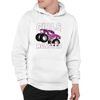 Girls Monster Truck Cool Engines Girl Monster Car Hoodie | Mazezy