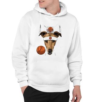 Greyhound Basketball Dog Lovers Basketball Player Hoodie | Mazezy