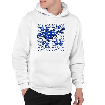 Hawaiian Hibiscus Bluerex Hoodie | Mazezy