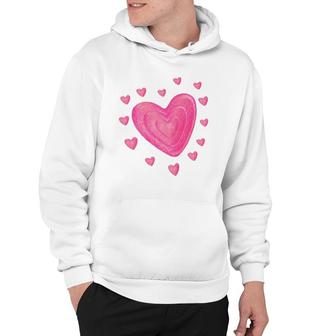 Hearts Kids School Valentine's Day Girls Boys Premium Hoodie | Mazezy