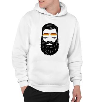 Hipster Daddy Gay Pride Lgbt Beard Men's Beard Hoodie | Mazezy