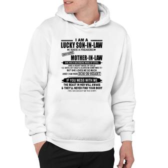 I Am A Lucky Son In Law Of A Freaking Awesome Mother In Law Hoodie | Mazezy