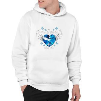 I Am The Mother Of An Angel He's My Son Diamond Wings Hoodie | Mazezy