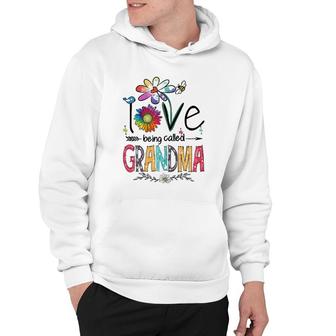 I Love Being Called Grandma Daisy Flower Cute Mother's Day Hoodie | Mazezy
