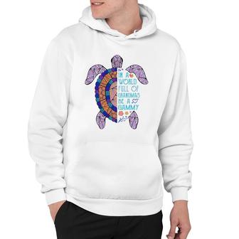 In A World Full Of Grandmas Be A Gammy Turtle Funny Womens Hoodie | Mazezy