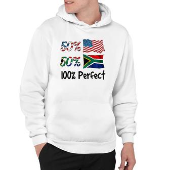 Kids 50 American 50 South African 100 Perfect Boy Girl Gift Hoodie | Mazezy
