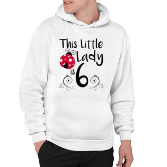 Kids 6 Years Old Ladybug Birthday Party Lady Bug Party 6Th Gift Hoodie | Mazezy