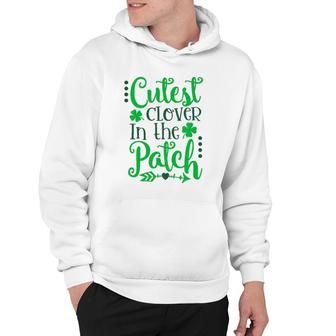Kids Cutest Clover In The Patch St Patrick's Day Children Baby Hoodie | Mazezy