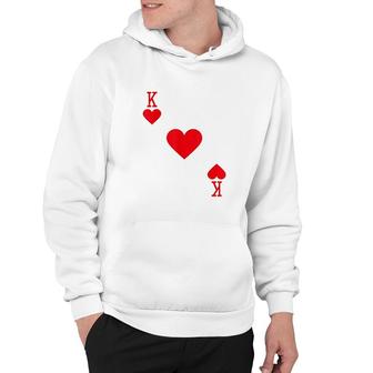King Of Hearts Costume Deck Of Cards Hoodie - Thegiftio UK