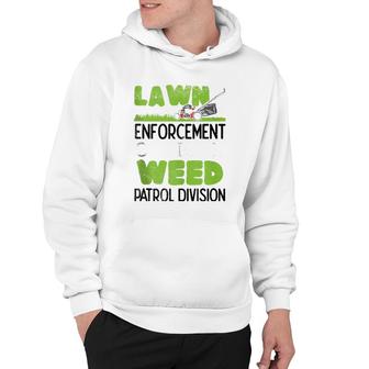 Lawn Mower Lawn Enforcement Officer Hoodie | Mazezy