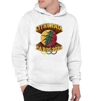 Lithuania Basketball Paris Lithuania Strong Apparel Hoodie | Mazezy
