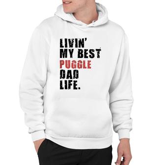 Livin' My Best Puggle Dad Life Adc098e Hoodie | Mazezy