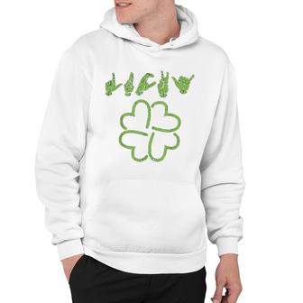 Lucky Sign Language Deaf St Patricks Day Irish Asl Hoodie - Thegiftio