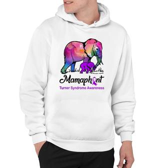 Mamaphant Mama Elephant Turner Syndrome Awareness Hoodie | Mazezy