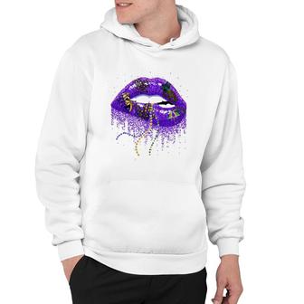 Mardi Gras Lips Queen Carnival Costume New Orleans Lips Hoodie | Mazezy