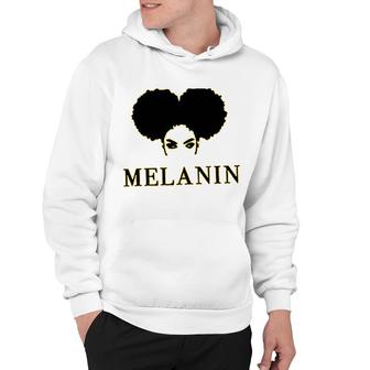 Melanin Graphic Afro Woman Black History Hoodie | Mazezy