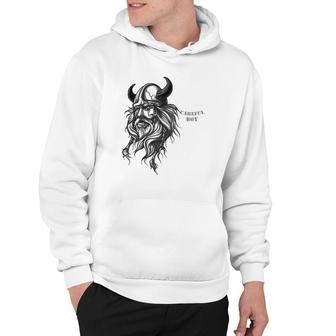Mens Careful Boy I'm This Old For A Reason Viking Dad Hoodie | Mazezy